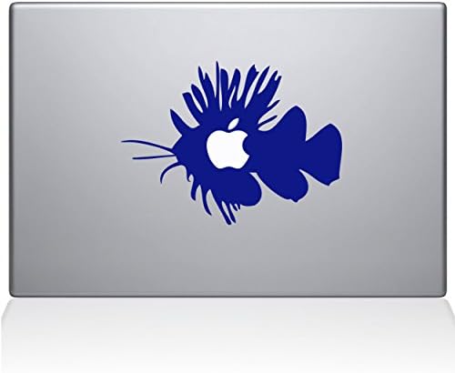 Çıkartma Gurusu Elma Balığı MacBook Çıkartma Vinil Çıkartması-12 MacBook-Koyu Mavi (0151-MAC-12M-DB)